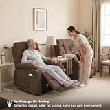 MCombo 7287 Counter-Balanced Power Lift Recliner with Extended Footrest