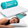 Blissbury Ultra Thin 2.6-Inch Premium Memory Foam Stomach Sleeping Pillow