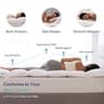 LeWinBedding 3-Inch White Goose Feather Mattress Topper, Organic Cotton