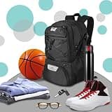 WOLT Expandable Basketball Backpack with Laptop Sleeve and Shoe Pocket
