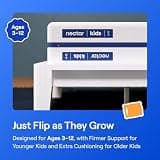 Nectar Kids 8-Inch Dual-Sided Memory Foam Mattress with Washable Cover