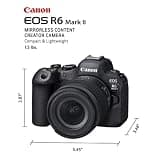 Canon EOS R6 Mark II High-Speed Full-Frame Mirrorless Camera with 24.2MP