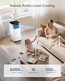 Temprium Smart Portable Air Conditioner with App and Voice Control, 8,000 BTU