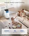Temprium Smart Portable Air Conditioner with App and Voice Control, 8,000 BTU