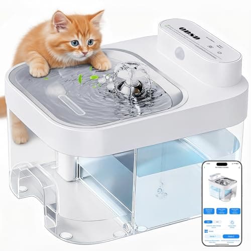 ODSD Smart Wireless Filterless Cat Water Fountain with App Monitoring, 3L