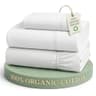 LANE LINEN 100% Organic Cotton Percale 3-Piece Set for Shallow Mattress