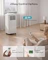 EUHOMY 8,000 BTU 4-in-1 Portable Air Conditioner with Dual Drain Ports