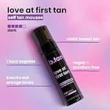 b.tan Violet Base 1 Hour Express Self Tanner Mousse for Neutralizing Orange