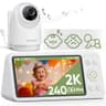 Bonoch 5.5-Inch 2K Video Baby Monitor with 240-Hour Standby & Smart Detect