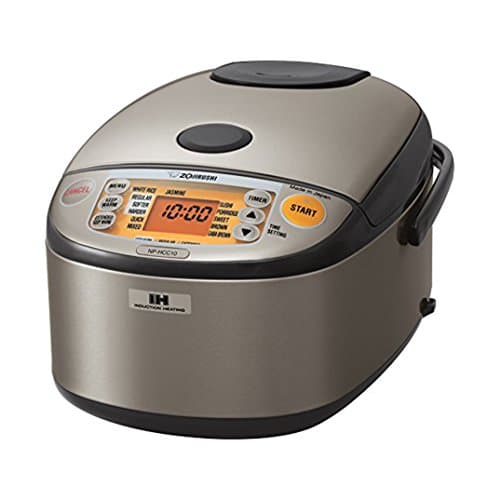 Zojirushi NP-HCC10XH Induction Heating System Rice Cooker, Stainless Dark Gray