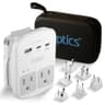 Ceptics 35W Universal Travel Adapter Kit with Dual USA Sockets & USB-C