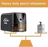 AFMAT PS13 Heavy Duty Electric Pencil Sharpener with Upgraded Helical Blade