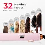 TYMO 1-Inch Professional Titanium Flat Iron Hair Straightener & Curler
