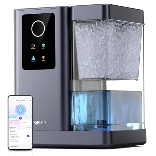 Silonn Smart Nugget Ice Maker with 3L Water Tank and App Voice Control