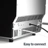EUHOMY 200lb Heavy-Duty Commercial Ice Maker Machine with 65lb Storage