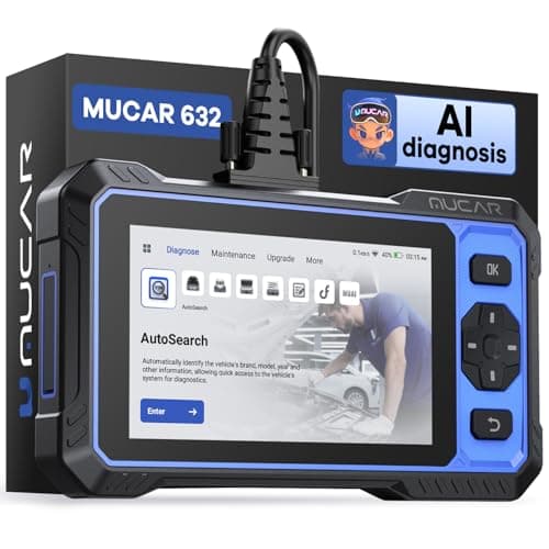 MUCAR 632 Elite AI-Assisted OBD2 Scanner with Touchscreen and TPMS Resets