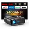 Pxodyda Daylight 4K Projector with 2400 ANSI Lumens, TOF Auto-Focus & Motorized Lens