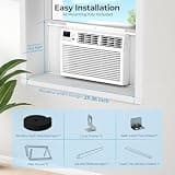 Electactic 10,000 BTU Window Air Conditioner with Auto Resume and Timer Setup
