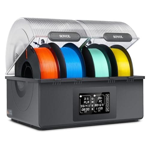Sovol SH03 Dual-Chamber 4-Spool Filament Dryer with Auto Dehumidification
