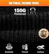 FREEHILL Flat-Wire Merino Wool 5V 5000mAh Electric Heated Winter Ski Socks