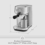 Breville Bambino Plus BES500BSS Compact Automatic Espresso Machine with Milk Frother