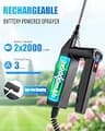 Sylsmart 2-Gallon Dual-Battery Powered Sprayer with 31-Inch Telescopic Steel Wand