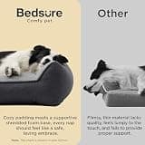 Bedsure SupportMax XL Pro Orthopedic Dog Bed for Large Dogs with Wrap-Around Bolster