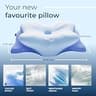 Derila Ergo Cervical Neck Memory Foam Butterfly Contour Pillow for Back Sleepers