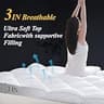 DOWNCOOL 3-Inch Quilted Memory Foam Mattress Topper with Mesh Sides Queen