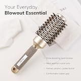 Sndyi Nano Thermal Ceramic Round Hair Brush with Boar Bristles, 1.7-Inch