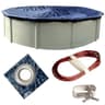 Winter Block Premium Weatherproof Round Pool Winter Cover with Winch and Cable