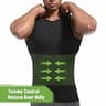 Lgtfy 4D Men's Slimming Body Shaper Chest Compression Vest Undershirt