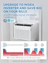 Midea 8,000 BTU Smart Inverter Window Air Conditioner with Heat