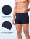 Washable Cotton Incontinence Boxer Briefs for Men with Front and Rear Absorbency