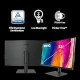 BenQ PD3205U 32-Inch 4K UHD Mac-Ready Designer Monitor with 90W USB-C Power