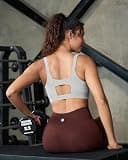 Running Girl High Support Molded Cup Racerback Sports Bra for Large Busts