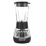 Black+Decker 900W Quiet Blender with 6-Cup Cyclone Glass Jar & Travel Cup