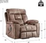 CANMOV Overstuffed Power Lift Recliner Chair with Heat and Massage
