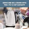West Bend 12-Cup Classic Style Stainless Steel Electric Percolator Coffee Maker