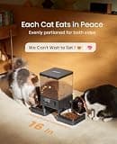 oneisall 5L Dual-Bowl Automatic Cat Food Dispenser for Multi-Pet Homes