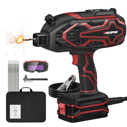 ARCCAPTAIN 140A Portable Handheld Arc Welder Kit with LED Digital Display