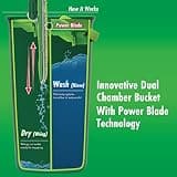 Libman Rinse 'n Wring Dual-Chamber Mop and Bucket System with 4 Pads