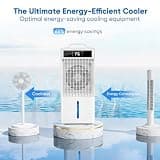 Ashihoti Windowless Evaporative Air Cooler With 20-Hour Continuous Runtime