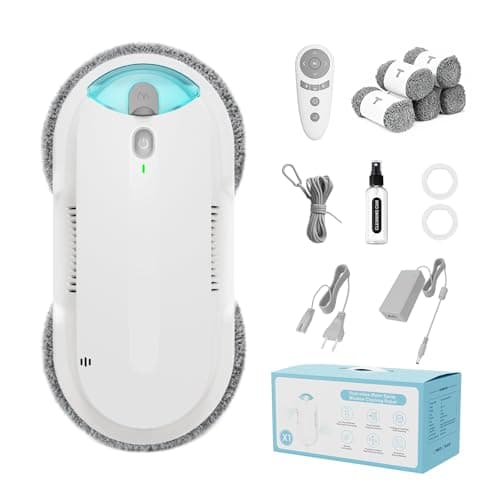 HIXZAP Window Cleaning Robot with Double-Helix Wheels and 85ml Water Tank