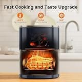 Simple Deluxe 12-in-1 Air Fryer with 6.34-Quart Capacity & Visible Window