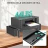 WALI Height Adjustable Computer Monitor Stand and Desk Organizer with Drawer