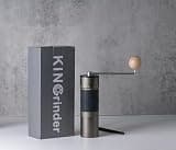 KINGrinder K6 Manual Hand Coffee Grinder with Heptagonal Steel Burrs