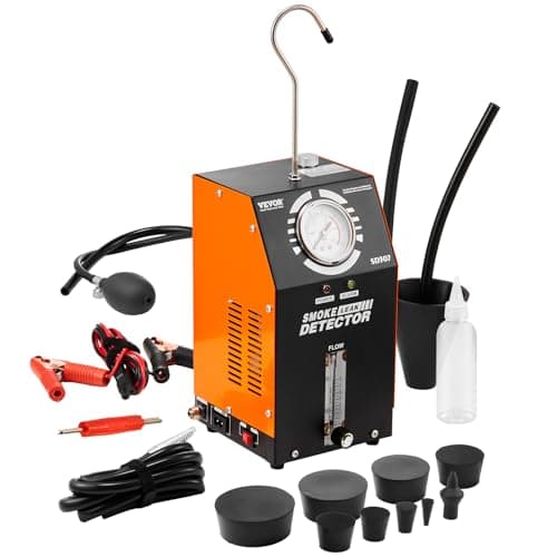VEVOR 12V Automotive Smoke Machine Tester with Pressure Gauge & Flow Meter