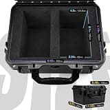 QINGUANG IP67 Waterproof Graded Card Storage Hard Case with 4 Foam Dividers