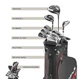 Wilson Profile Platinum Tall Men's Complete Golf Club Set with Stand Bag